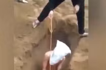 Điều tra, xác minh clip ghi cảnh một thanh niên bị chôn sống