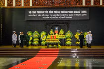 Toàn cảnh lễ viếng, lễ truy điệu Đại tướng Phùng Quang Thanh