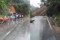 Xe máy đấu đầu ô tô khiến 2 người tử vong tại chỗ