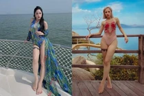 Bạn gái Huỳnh Anh lên ảnh như 1m70, thực tế "3 mét bẻ đôi"