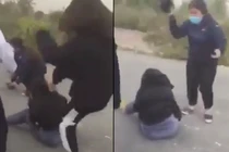 Mâu thuẫn cá nhân, thiếu nữ bị đạp đá liên tiếp vào đầu