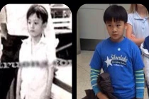 Lộ ảnh Lam Trường ngày bé giống hệt con trai