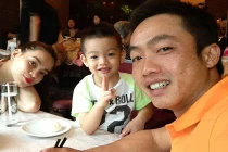 Khoảnh khắc hạnh phúc của gia đình Hà Hồ - Cường Đô la