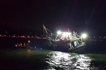 Chìm tàu cá trong đêm, 4 thuyền viên mất tích