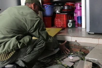 Hiện trường sụt lún kinh hoàng ở khu tái định cư Đồng Tàu