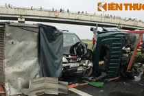 Hiện trường vụ tai nạn liên hoàn trên cao tốc TPHCM - Trung Lương