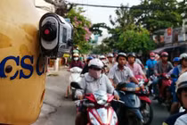 Chi tiết camera gắn trên mũ CSGT vạch trần người vi phạm