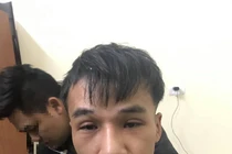 Đối tượng Lâm lúc bị bắt.