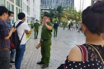 Công an phong toả hiện trường.