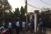 Công an phong toả hiện trường.