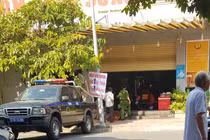 Công an phong toả hiện trường.