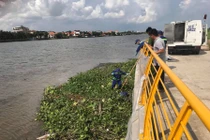 Công an tại hiện trường. Ảnh: H.N