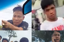 Nhóm đối tượng chặn xe công an bị khởi tố trước đó.