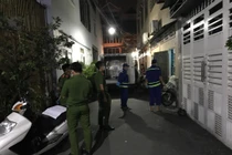 Công an phong toả hiện trường.