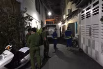 Công an phong toả hiện trường.