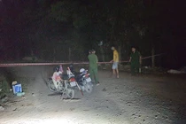 Công an phong toả hiện trường.