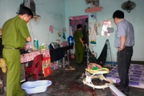 Công an khám nghiệm 1 vụ án trước đó. Ảnh: H.N