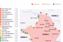 39 chốt kiểm soát vùng đỏ của Hà Nội đặt ở đâu?