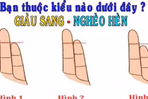 Giơ bàn tay 5 giây nhìn độ dài các ngón: Biết ngay tương lai giàu nghèo 