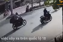 Video: Tông vào dải phân cách, tài xế xe máy tử vong