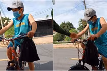 Clip cậu bé 'xin qua chốt vì mẹ mới mất' là một lời nói dối