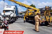 Tạm giữ tài xế ngáo đá chống đối cảnh sát, gây tai nạn trên QL1