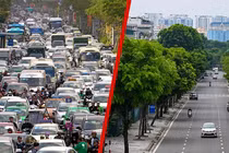 Hà Nội ngày thường và trong thời gian siết chặt giãn cách