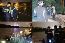 Ảnh: Cảnh sát trắng đêm tìm nữ kiểm sát viên ôm con nhảy sông