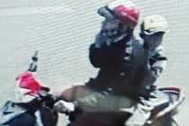 Hình ảnh nghi can chở cháu bé 10 tuổi rời khỏi nhà trước khi sát hại ở tỉnh Đồng Nai.