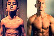 Cậu bé 8 tuổi sở hữu thân hình cơ bắp “chuẩn men“