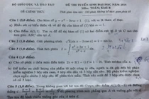 Đề thi, gợi ý cách giải môn Toán khối B, D 2014