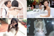 Cô dâu trẻ đua nhau mặc áo cưới khoe hình xăm khủng
