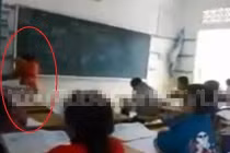 Cô giáo Sơn La cầm thước đánh vào đầu, mặt học sinh