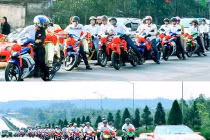 Sốt ảnh đám cưới rước dâu hoành tráng ở Quảng Ngãi