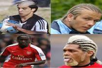 Thời trang tóc... thảm họa trong làng sao bóng đá