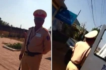 Clip tài xế cao giọng chấn chỉnh CSGT gây tranh cãi