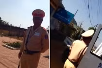 Clip tài xế cao giọng chấn chỉnh CSGT gây tranh cãi