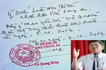 Bản bút phê hoãn án tử hình 'kỳ lạ' vụ Hồ Duy Hải