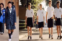 Chấn động những vụ nam sinh nổi loạn, mặc váy tới trường