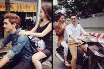 Hot boy, hot girl trường điện ảnh vô tư đi xe không MBH