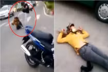 Phẫn nộ cảnh đánh vợ đến ngất xỉu giữa đường TP.HCM