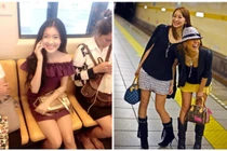 Chộp nhan sắc nữ sinh châu Á nơi công cộng (2)