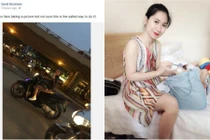 Bà mẹ trẻ đi SH được Beckham chụp ảnh đăng lên fanpage