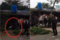 Thanh niên lao xuống hố vì lượn lách tránh dân phòng