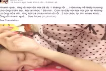 Hotgirl Linh Chi khoe hình “tự sướng” cùng di ảnh ông