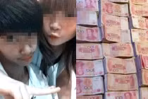 Thú chơi khoe, đốt tiền phản cảm của teen Trung Quốc 
