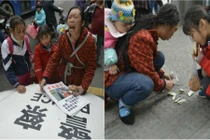 Nhói lòng cảnh mẹ bán con trên phố kiếm tiền cứu chồng