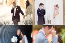 Loạt ảnh cảm động nước mắt chú rể trong ngày cưới