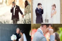Loạt ảnh cảm động nước mắt chú rể trong ngày cưới
