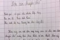 Học sinh lớp 4 xin chuyển ngồi cạnh bạn gái, “hứa không ôm“